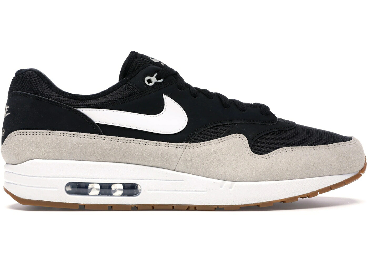 ナイキ マックス 黒いこと 黒いこと 白いこと 白いこと エア湖マックス スニーカー メンズ NIKE AIR MAX 1 BLACK LIGHT BONE WHITE / BLACK LIGHT BONE WHITE