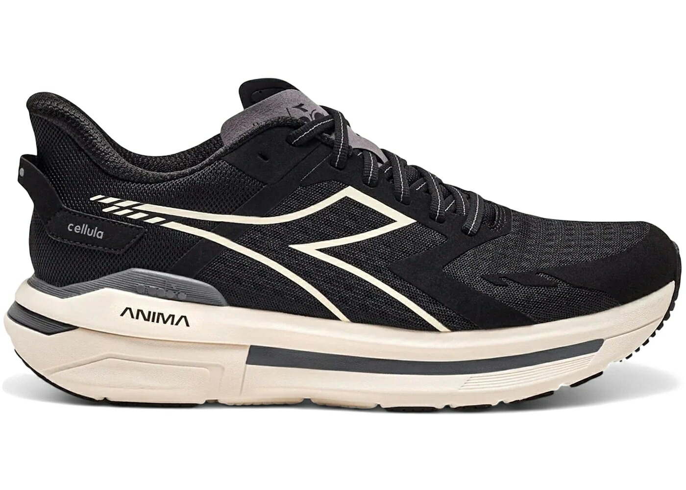 ディアドラ 黒色 ブラック 白色 ホワイト スニーカー メンズ DIADORA CELLULA BLACK WHISPER WHITE / BLACK WHISPER WHITE