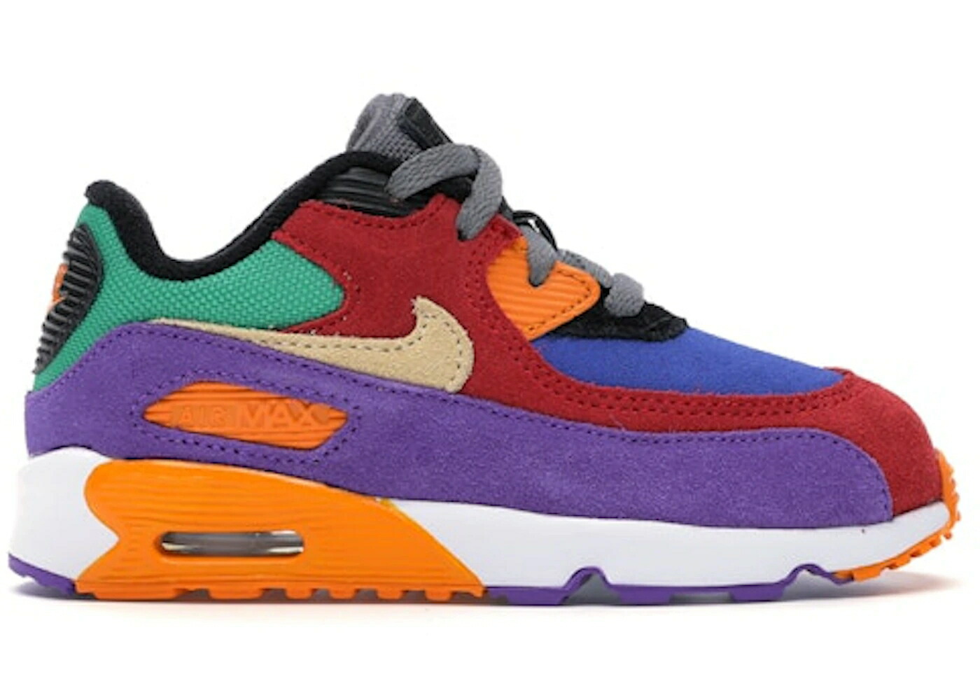ナイキ マックス 赤 赤いこと 大気圏マックス お坊っちゃん キッズ NIKE AIR MAX 90 VIOTECH OG (TD) / UNIVERSITY RED PALE VANILLA