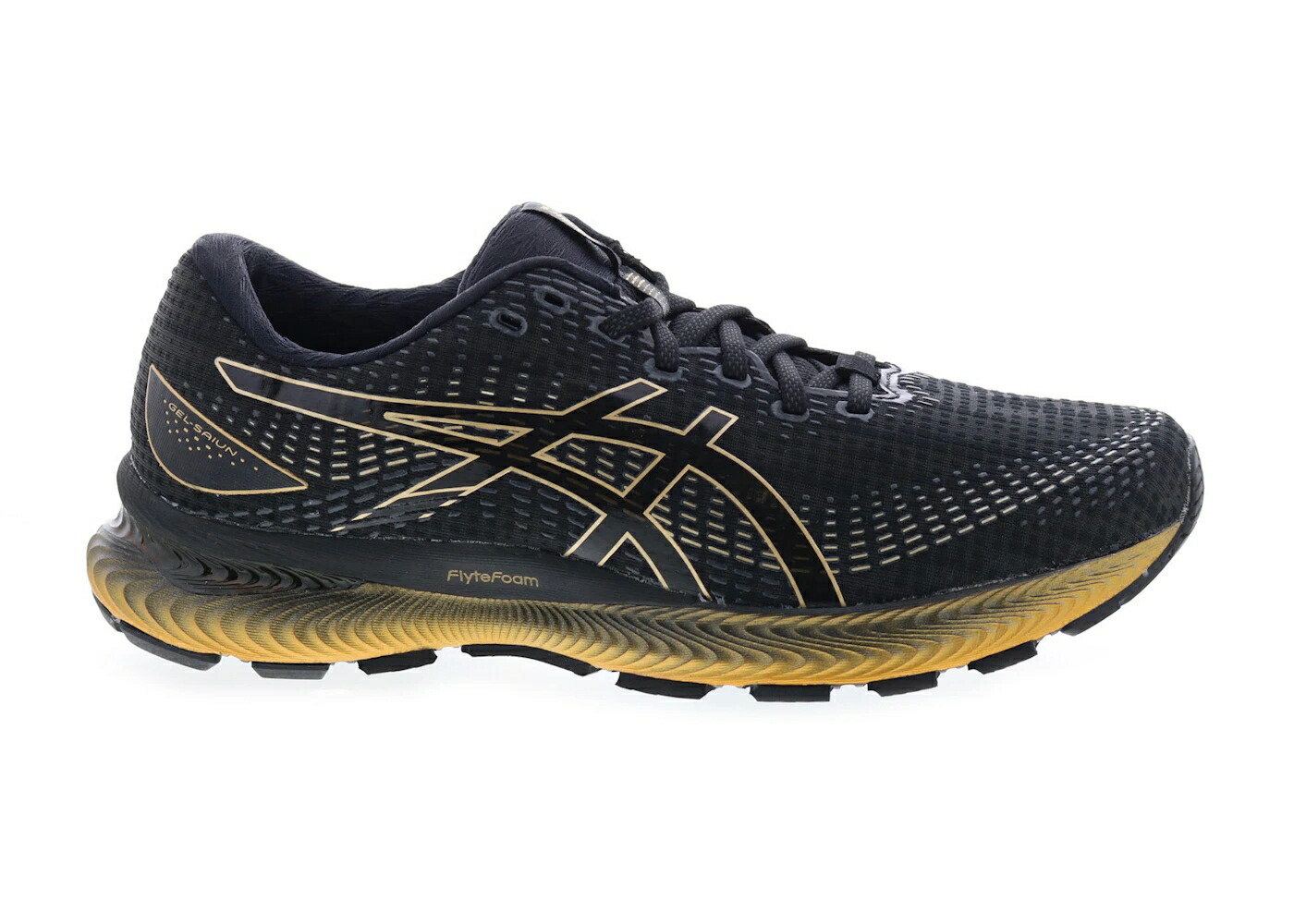 アシックス 黒いこと 黒いこと 純然たる ゴールド スニーカー メンズ ASICS GEL-SAIUN BLACK PURE GOLD / BLACK PURE GOLD
