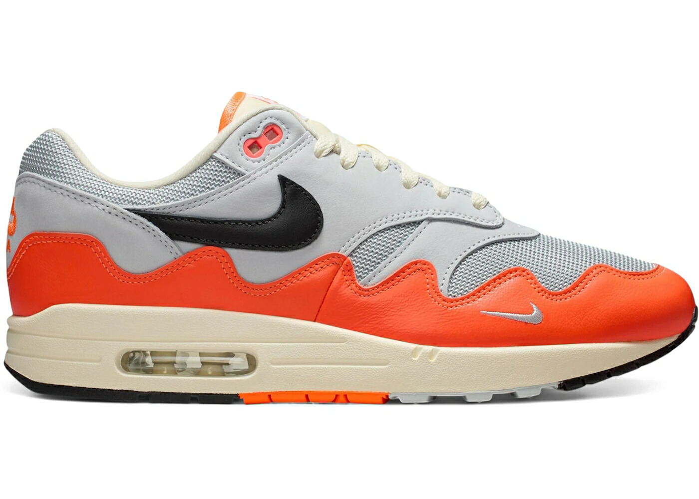 ナイキ マックス クリムゾン ピュア プラチナム 黒色 ブラック エアマックス スニーカー メンズ NIKE AIR MAX 1 PATTA WAVES HYPER CRIMSON PURE PLATINUM (WITH BRACELET) / HYPER CRIMSON BLACK PURE 53,940円