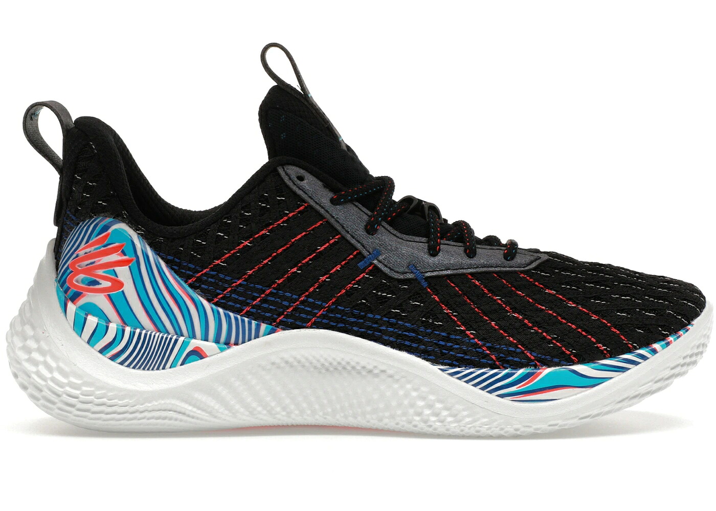 カリー 神通力 黒いこと 黒いこと 青み 青色 赤 赤いこと アンダーアーマー スニーカー メンズ UNDER ARMOUR UNDER ARMOUR CURRY 10 MAGIC / BLACK BLUE RED