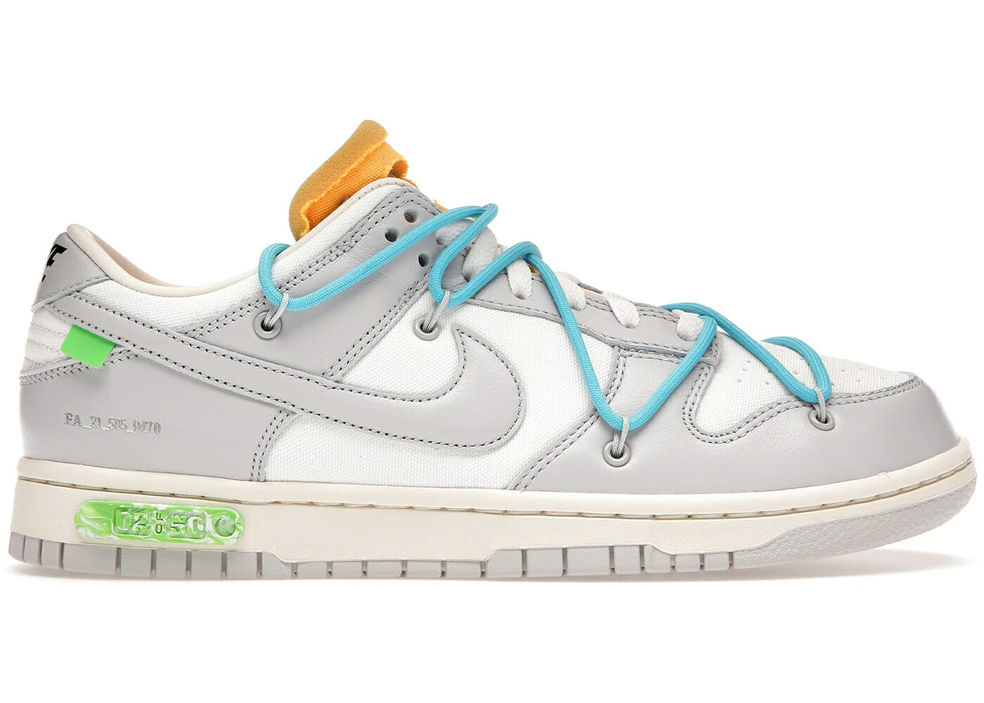 ナイキ ダンク 象牙色 薄墨色 薄墨色 青碧 青碧 ダンクロー スニーカー メンズ NIKE DUNK LOW OFF-WHITE LOT 2 / SAIL NEUTRAL GREY BLUE FURY