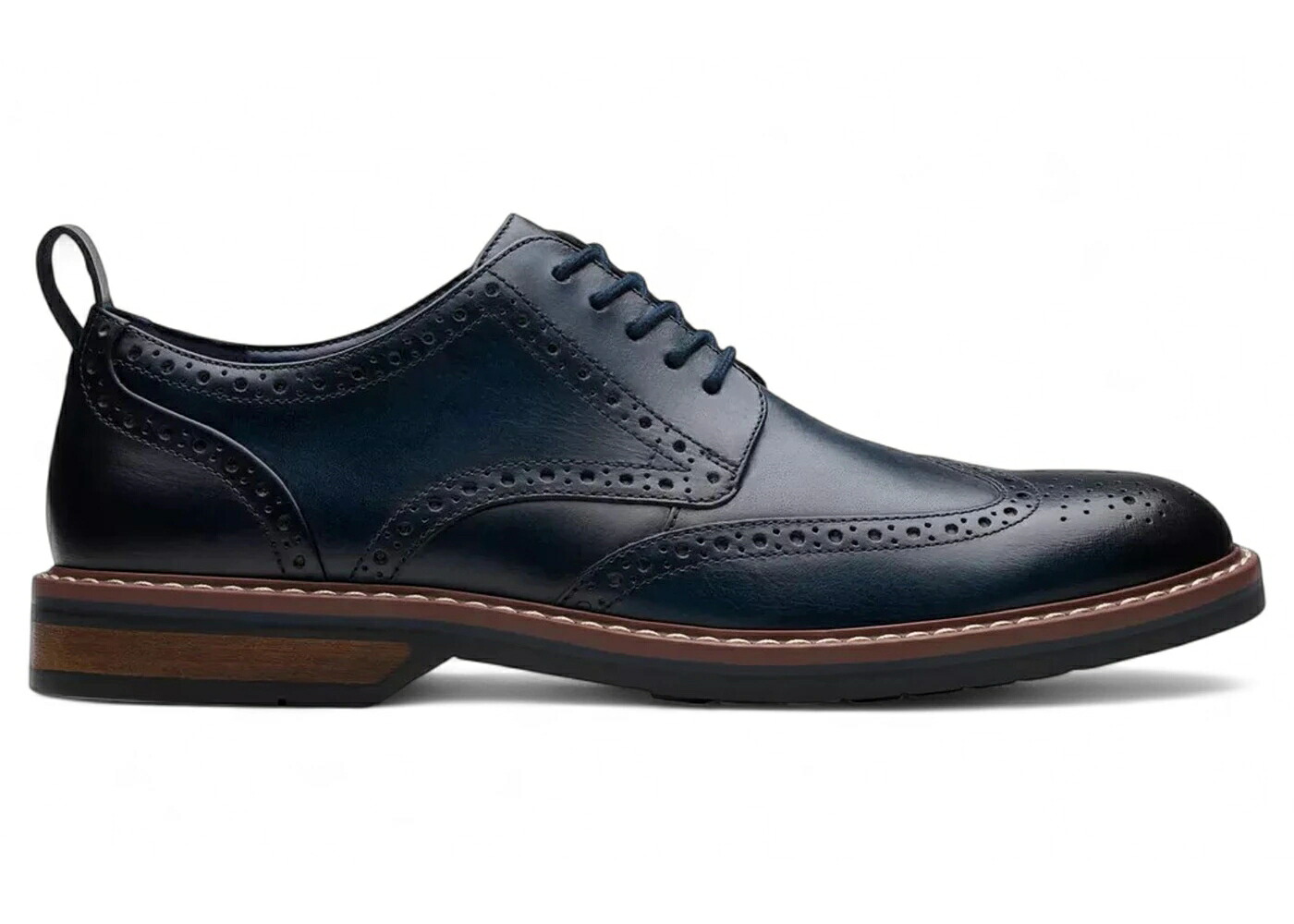 クラークス 紺色 米国海軍 なめし革 スニーカー メンズ CLARKS ALDWIN LIMIT NAVY LEATHER / NAVY LEATHER