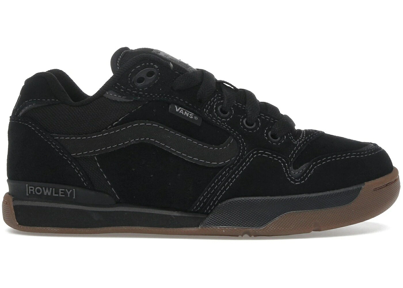 ヴァンズ バンズ 黒色 ブラック スニーカー メンズ VANS ROWLEY XLT BLACKOUT GUM / BLACKOUT BLACK