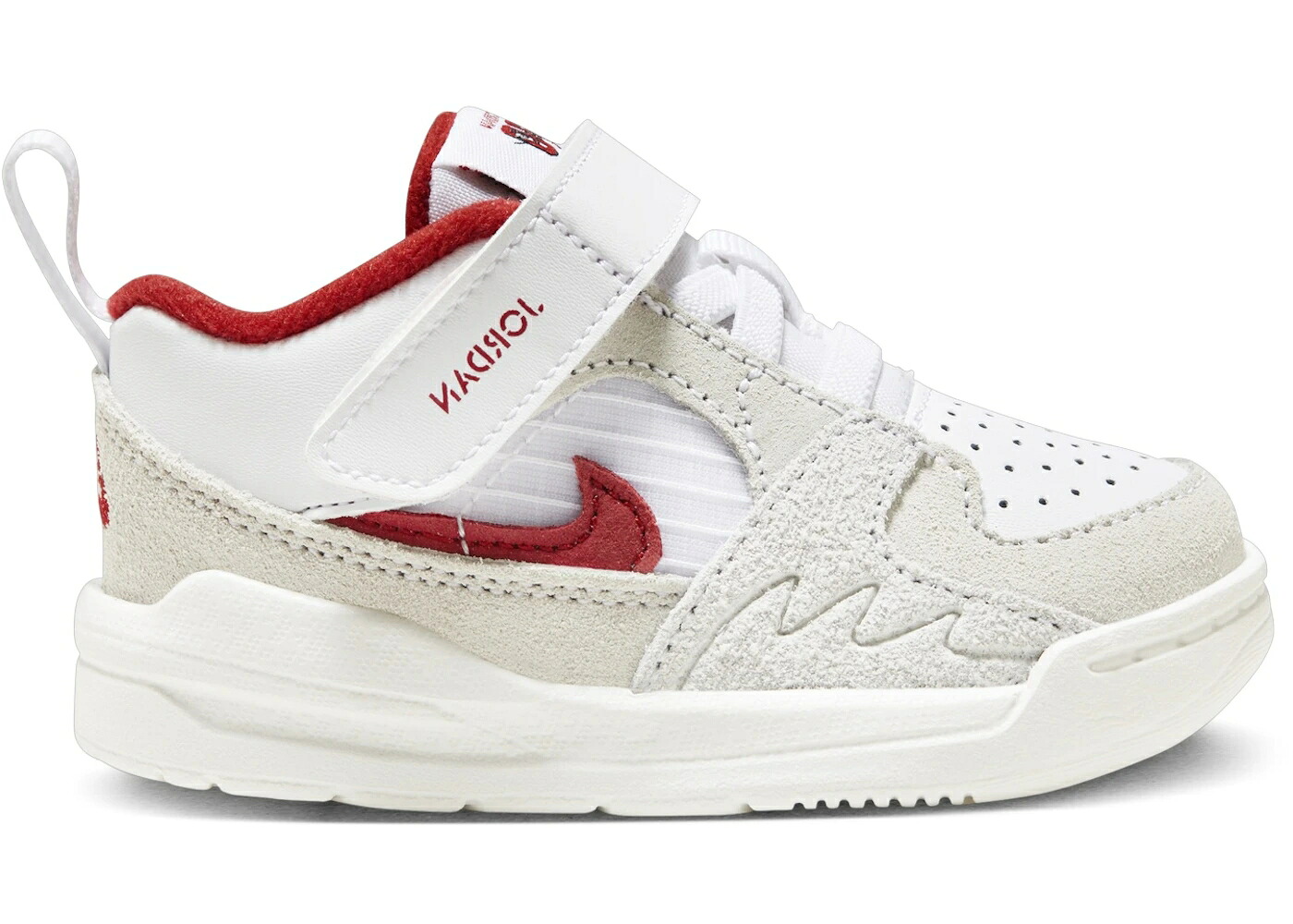 ナイキ ジョーダン スタジアム 白色 ホワイト 赤 レッド ジュニア キッズ JORDAN STADIUM 90 WHITE SAIL VARSITY RED (TD) / WHITE SAIL VARSITY RED