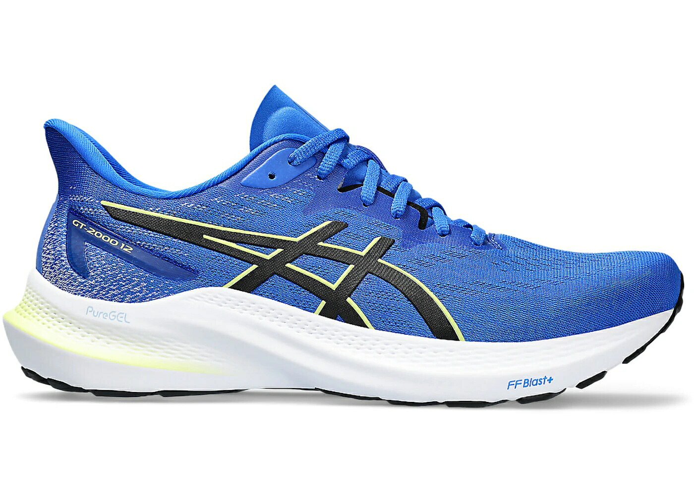 アシックス 青色 ブルー 黒色 ブラック スニーカー メンズ ASICS GT-2000 12 ILLUSION BLUE BLACK / ILLUSION BLUE BLACK