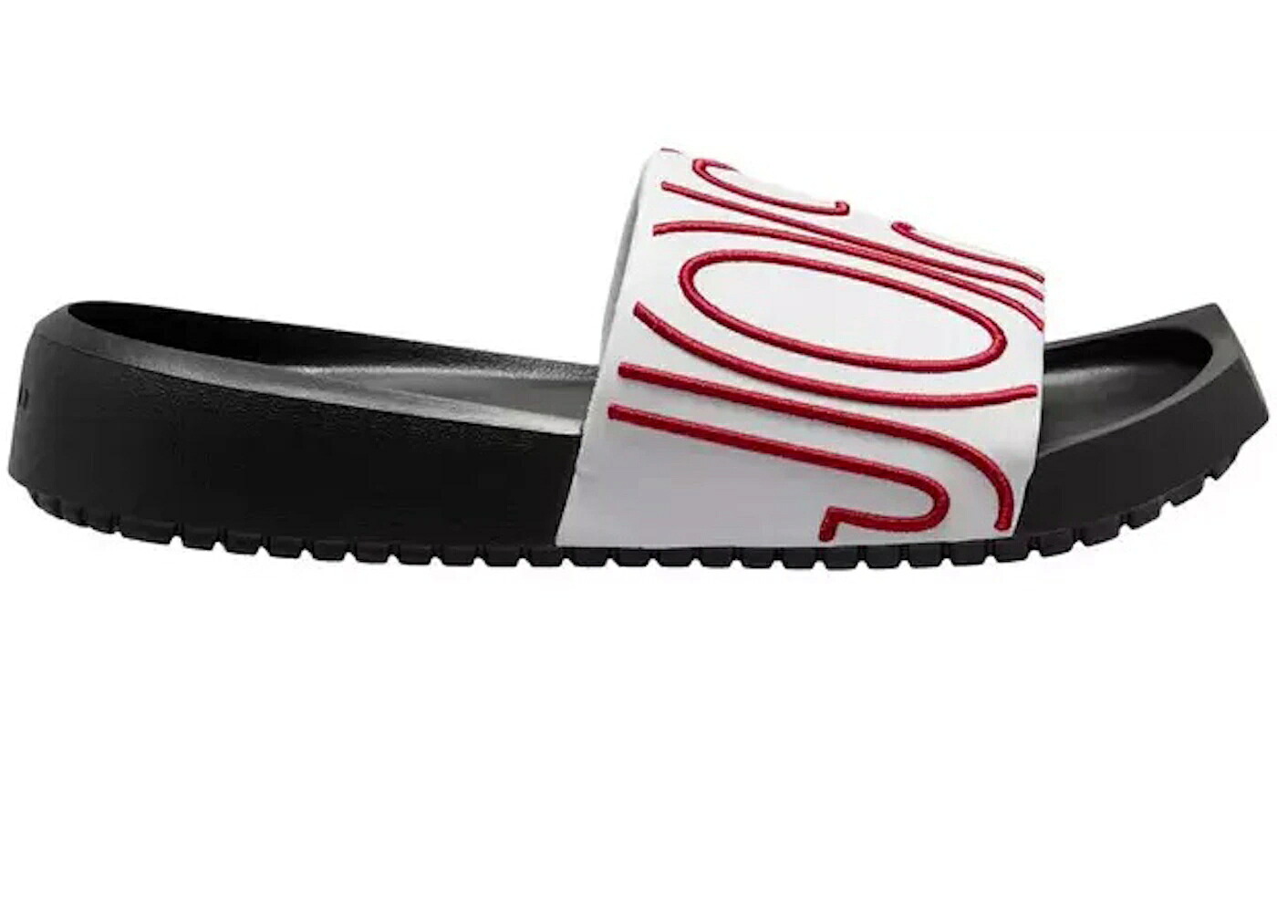 ナイキ ジョーダン サンダル 白色 ホワイト 赤 レッド 黒色 ブラック WOMEN'S スニーカー レディース JORDAN NOLA SLIDE WHITE GYM RED (WOMEN'S) / WHITE BLACK GYM RED