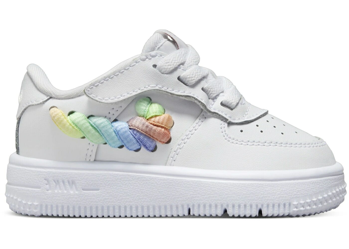 ナイキ 白色 ホワイト 緑 グリーン ジュニア キッズ NIKE FORCE 1 LOW LV8 EASYON WHITE TERRA BLUSH VAPOR GREEN MULTI-COLOR (I) / WHITE TERRA BLUSH VAPOR GREEN