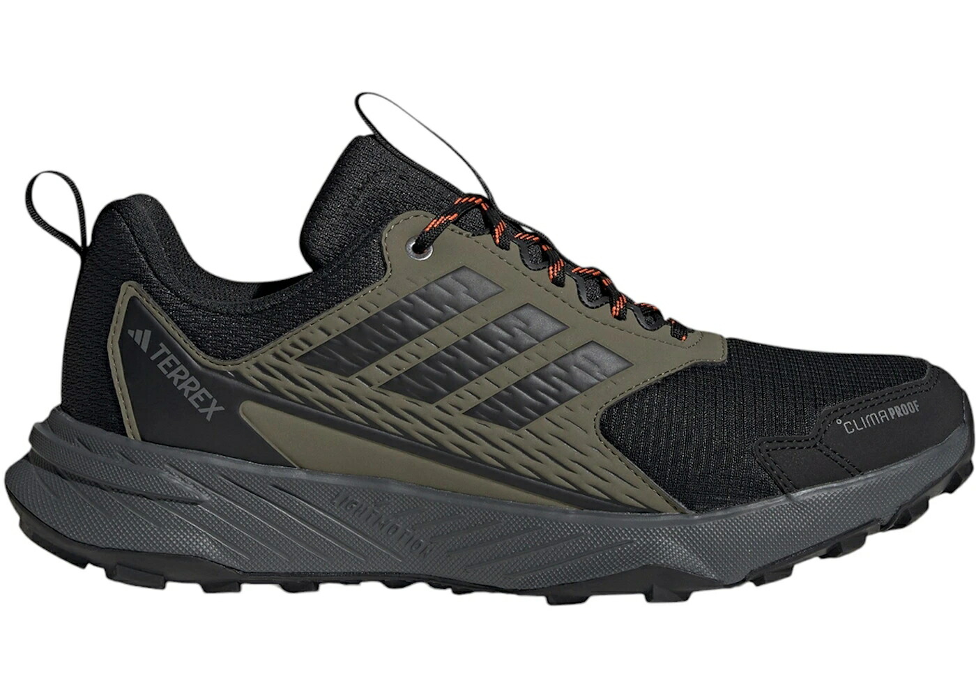アディダス オリーブ コア 黒色 ブラック インパクト 橙 オレンジ スニーカー メンズ ADIDAS TERREX TRACEFINDER 2 CLIMAPROOF TRAIL OLIVE STRATA CORE BLACK SEMI IMPACT ORANGE / OLIVE STRATA CORE BLACK SEMI