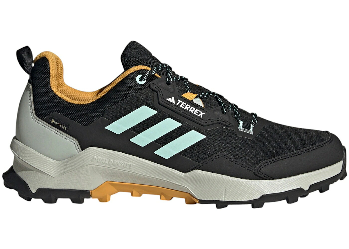 アディダス ゴアテックス コア 黒色 ブラック アクア 黄色 イエロー スニーカー メンズ ADIDAS TERREX AX4 GORE-TEX CORE BLACK SEMI FLASH AQUA PRELOVED YELLOW / CORE BLACK SEMI FLASH AQUA