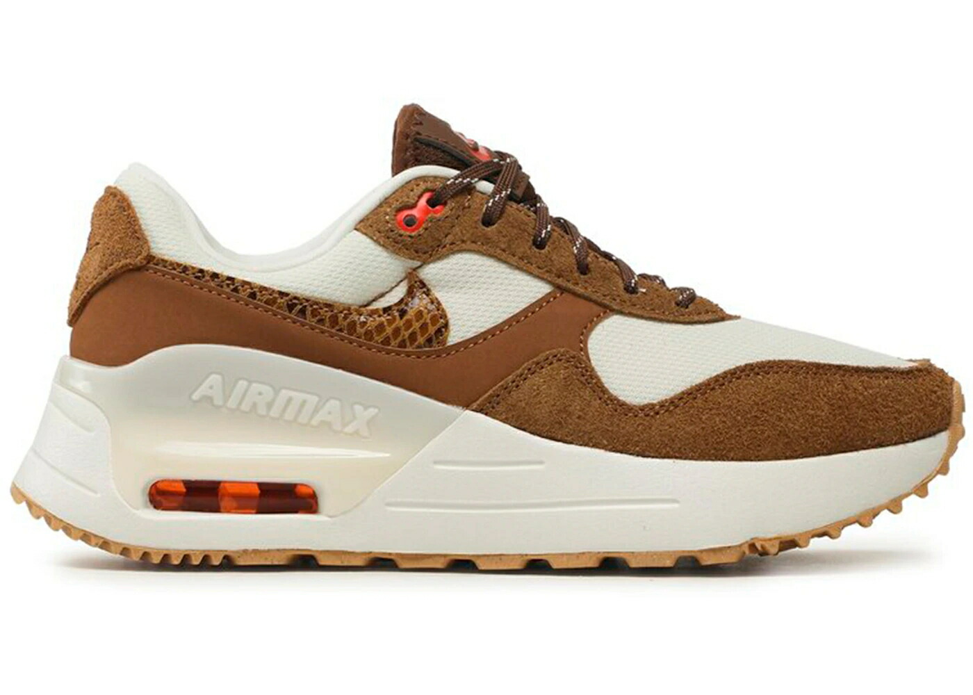 ナイキ マックス 取り合わせ 象牙色 赤 赤いこと 大気圏マックス WOMEN\u0027S スニーカー レディース NIKE AIR MAX SYSTEM SE PALE IVORY PICANTE RED (WOMEN\u0027S) / PALE IVORY PICANTE RED