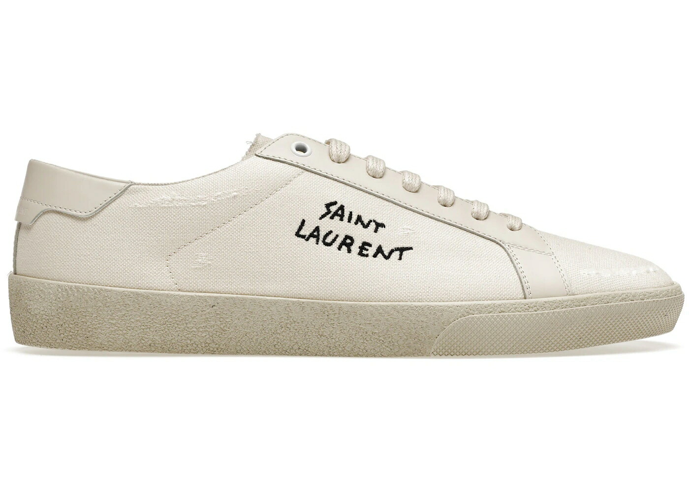 サンローラン コート クラシック クリーム スニーカー メンズ SAINT LAURENT SAINT LAURENT COURT CLASSIC SL/06 LOW DISTRESSED CREAM /