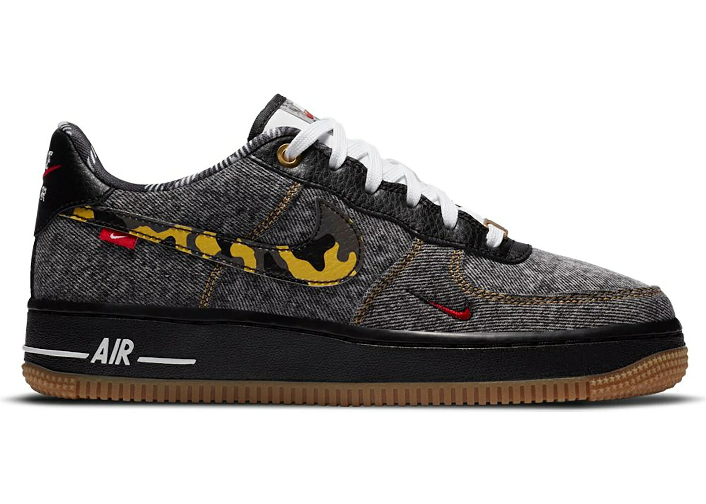 ナイキ 黒色 ブラック 白色 ホワイト エアフォース ジュニア キッズ NIKE AIR FORCE 1 LOW REMIX BLACK (GS) / BLACK MULTI COLOR WHITE METALLIC ベビー マタニティ スニーカー