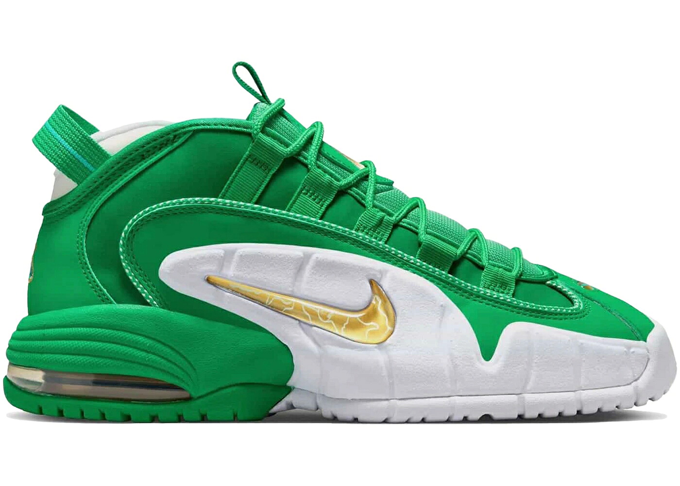 ナイキ マックス ペニー スタジアム 緑 グリーン ゴールド エアマックス ジュニア キッズ NIKE AIR MAX PENNY 1 STADIUM GREEN (GS) / STADIUM GREEN METALLIC GOLD ベビー マタニティ スニーカー