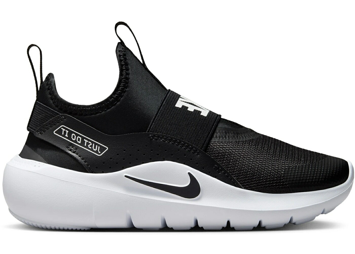 ナイキ 黒色 ブラック 白色 ホワイト ジュニア キッズ NIKE FLEX RUNNER 4 BLACK WHITE (PS) / BLACK WHITE WHITE BLACK ベビー マタニティ スニーカー