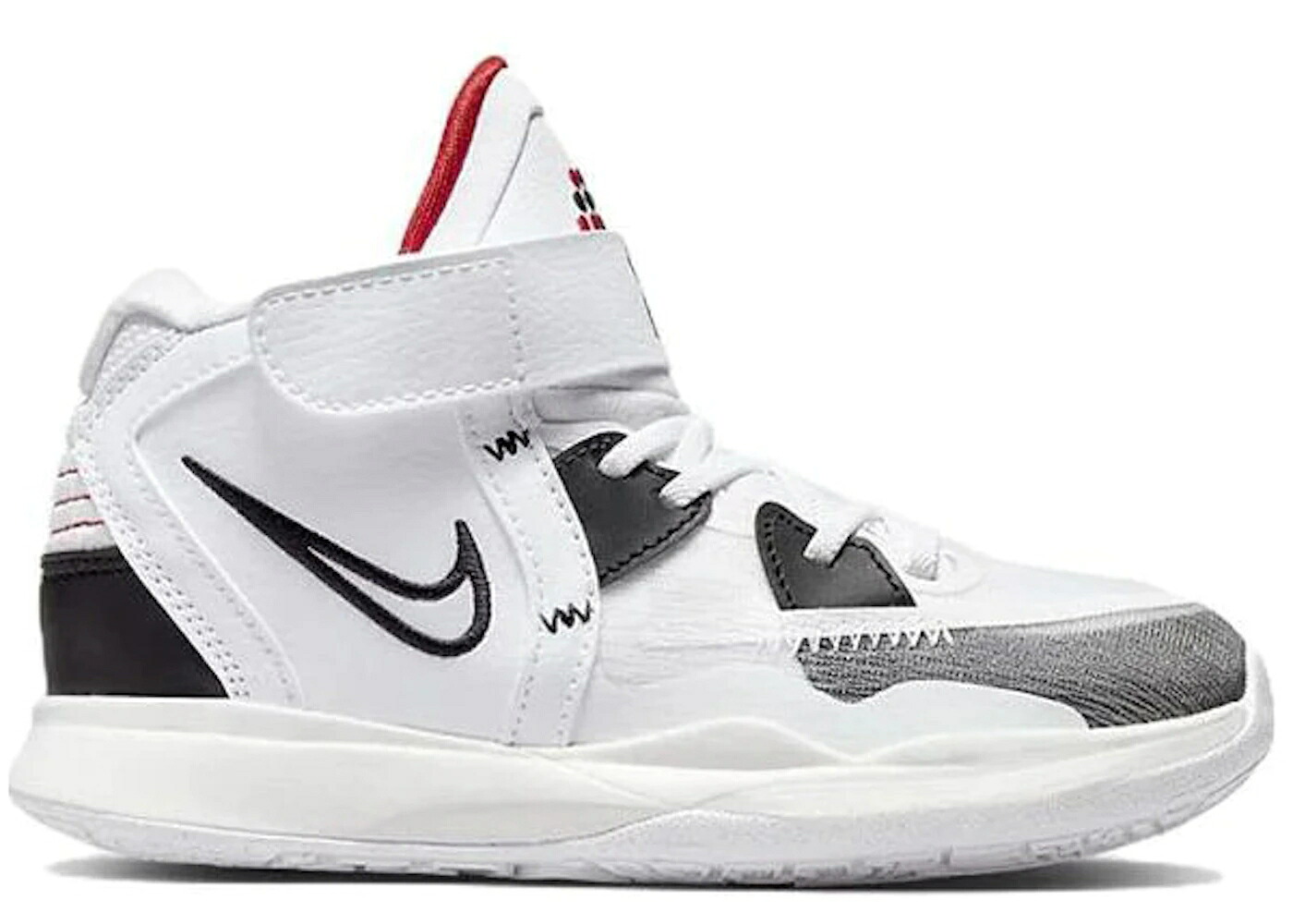 ナイキ カイリー 白いこと 白いこと 黒いこと 黒いこと 赤 赤いこと お坊っちゃん キッズ NIKE KYRIE INFINITY (なおなお書き) / WHITE BLACK VARSITY RED もの言う花 マタニティ スニーカー