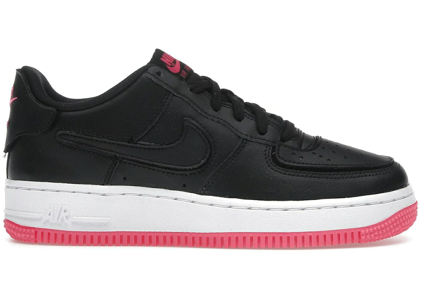 ナイキ さくら色 黒いこと 黒いこと 空軍 お坊っちゃん キッズ NIKE AIR FORCE 1/1 HYPER PINK (GS) / BLACK HYPER PINK BLACK もの言う花 マタニティ スニーカー