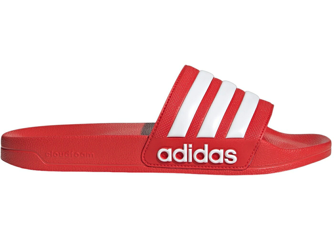 アディダス アディレッタ 赤 赤いこと 白いこと 白いこと シャワーサンダルS スニーカー メンズ ADIDAS ADILETTE SHOWER SLIDES VIVID RED CLOUD WHITE / VIVID RED CLOUD WHITE VIVID RED