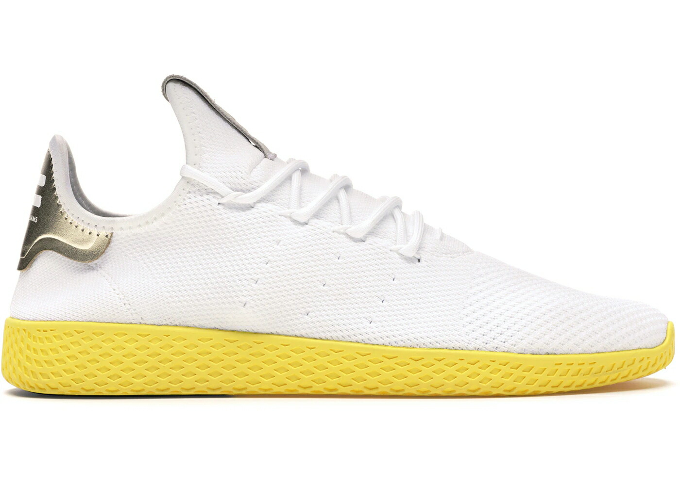 アディダス 庭球 白いこと 白いこと 黄味がかった 黄色 スニーカー メンズ ADIDAS TENNIS HU PHARRELL WHITE YELLOW / WHITE YELLOW