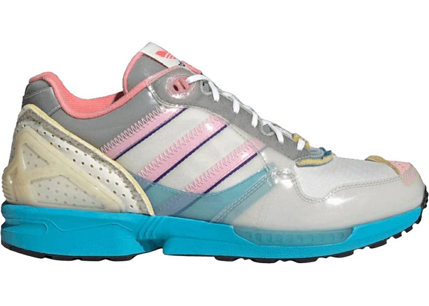 アディダス 薄墨色 薄墨色 サクラ色 スニーカー メンズ ADIDAS ZX 6000 INSIDE OUT XZ 0006 ORBIT GREY / ORBIT GREY CLEAR PINK