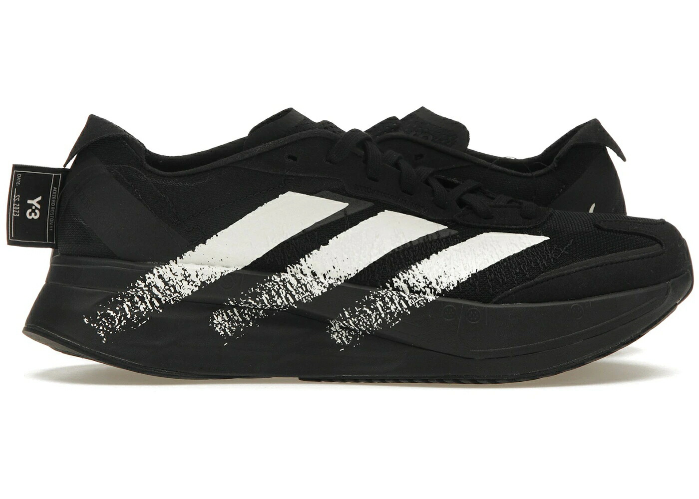 アディダス アディゼロ 豆の町 黒いこと 黒いこと 白いこと 白いこと スニーカー メンズ ADIDAS Y-3 ADIZERO BOSTON 11 BLACK WHITE / BLACK BLACK OFF WHITE