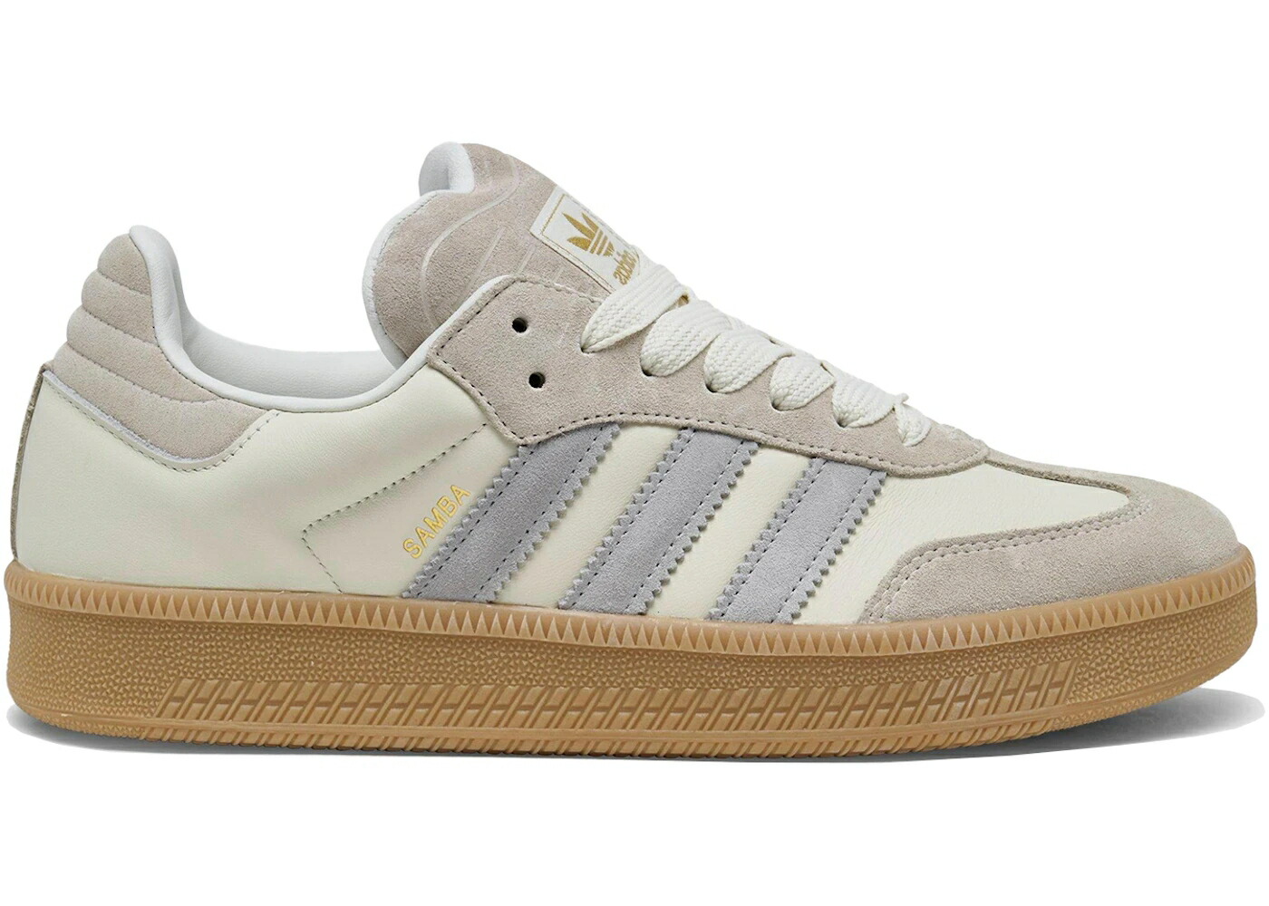 アディダス サンバ クリーム 白色 ホワイト スニーカー メンズ ADIDAS SAMBA XLG CREAM WHITE GUM / CREAM WHITE GUM