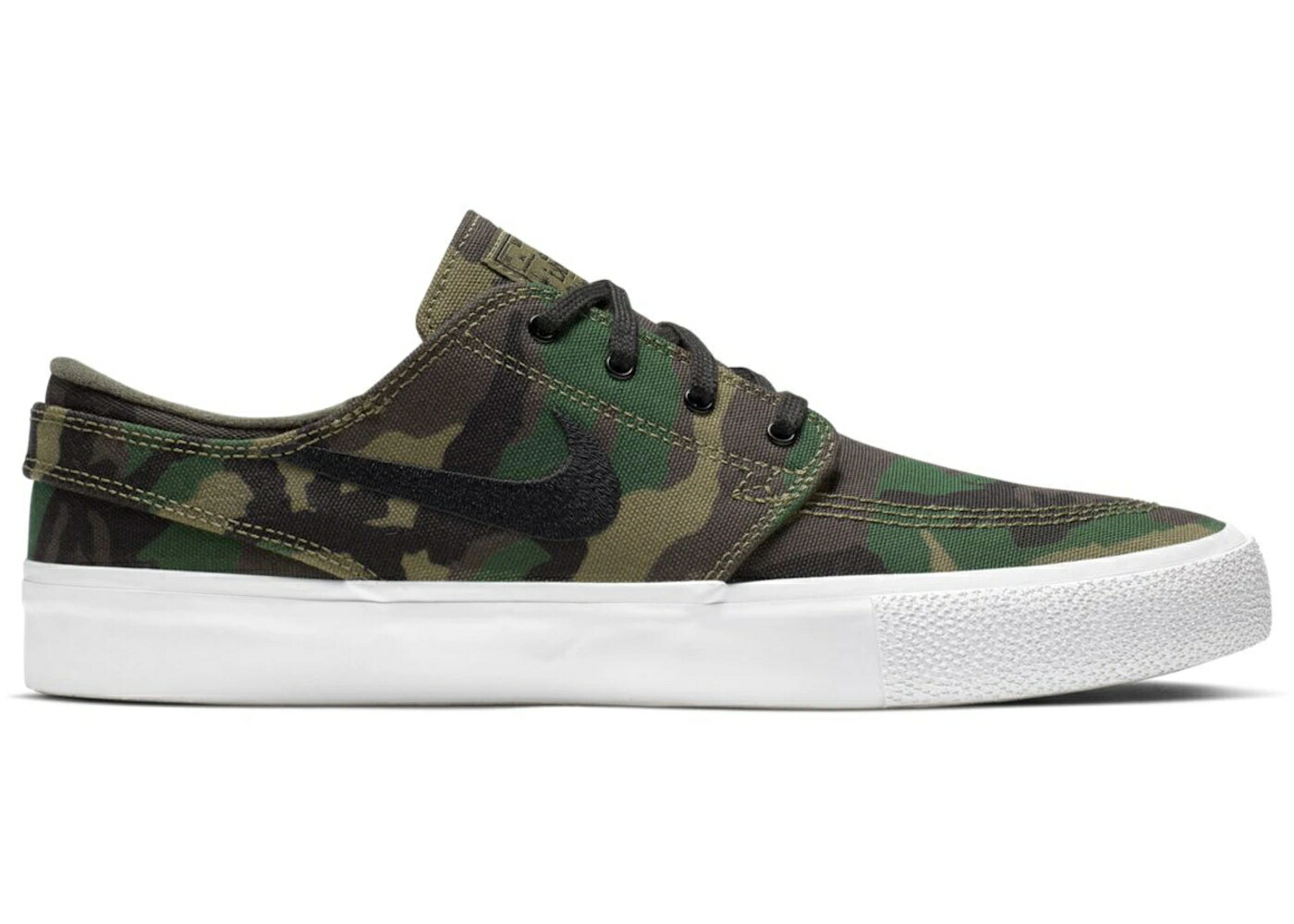ナイキ ズーム プレミアム エスビー カモ柄 黒色 ブラック スニーカー メンズ NIKE ZOOM STEFAN JANOSKI CANVAS PREMIUM SB CAMO / IGUANA BLACK SEQUOIA GUM LIGHT