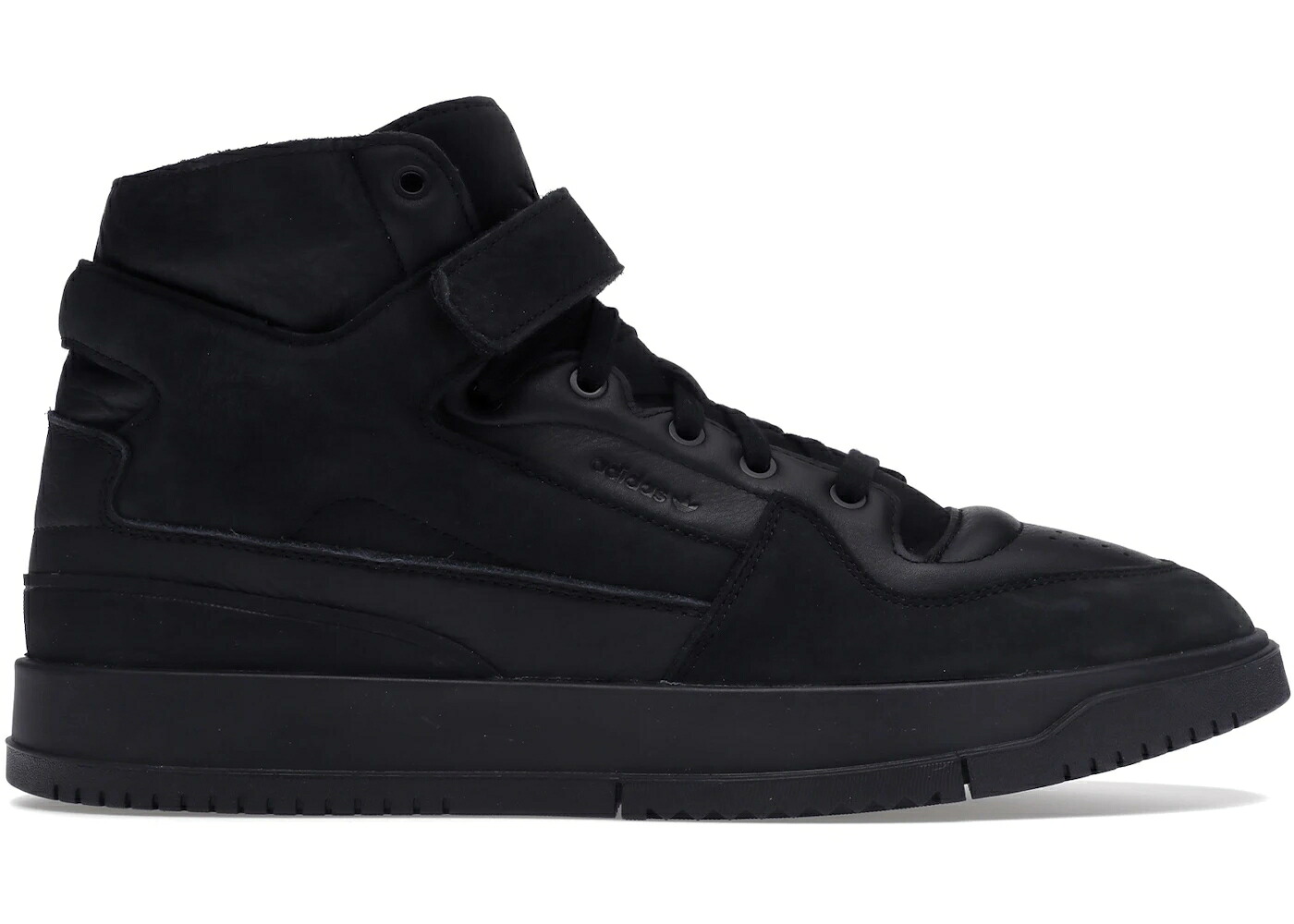 アディダス フォーラム ミッド 黒色 ブラック スニーカー メンズ ADIDAS FORUM PREMIERE MID BLACK / BLACK BLACK BLACK