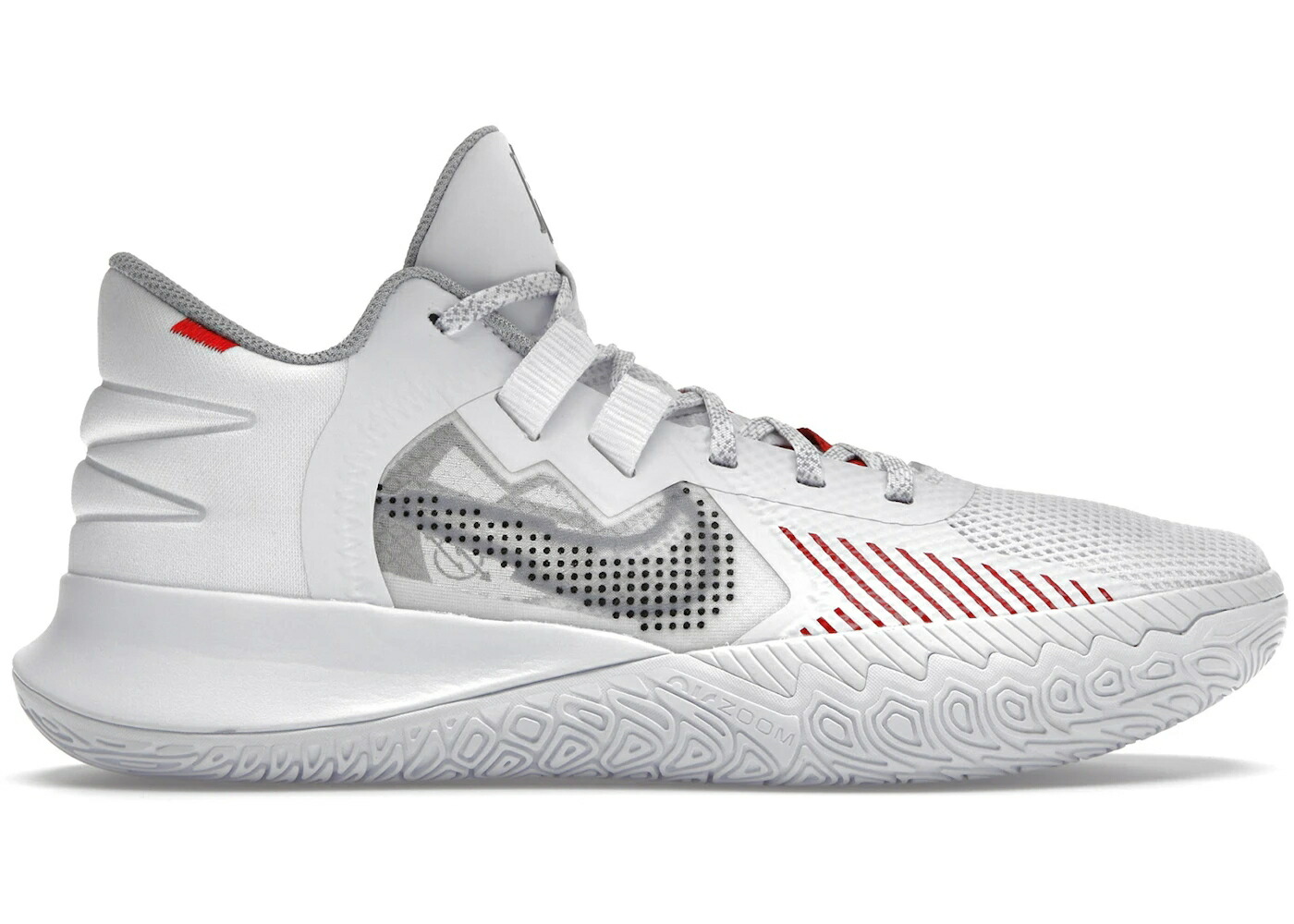 ナイキ カイリー フライトラップ 灰色 グレー 白色 ホワイト 赤 レッド スニーカー メンズ NIKE KYRIE FLYTRAP V WOLF GREY / WHITE WOLF GREY UNIVERSITY RED