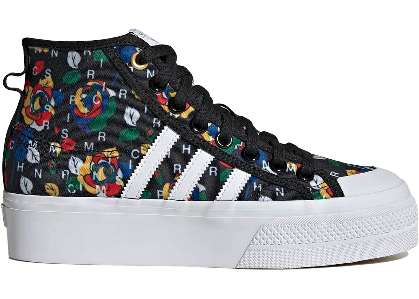 アディダス ミッド コア 黒色 ブラック 白色 ホワイト WOMEN'S スニーカー レディース ADIDAS NIZZA PLATFORM MID RICH MNISI (WOMEN'S) / CORE BLACK CLOUD WHITE SUPPLIER
