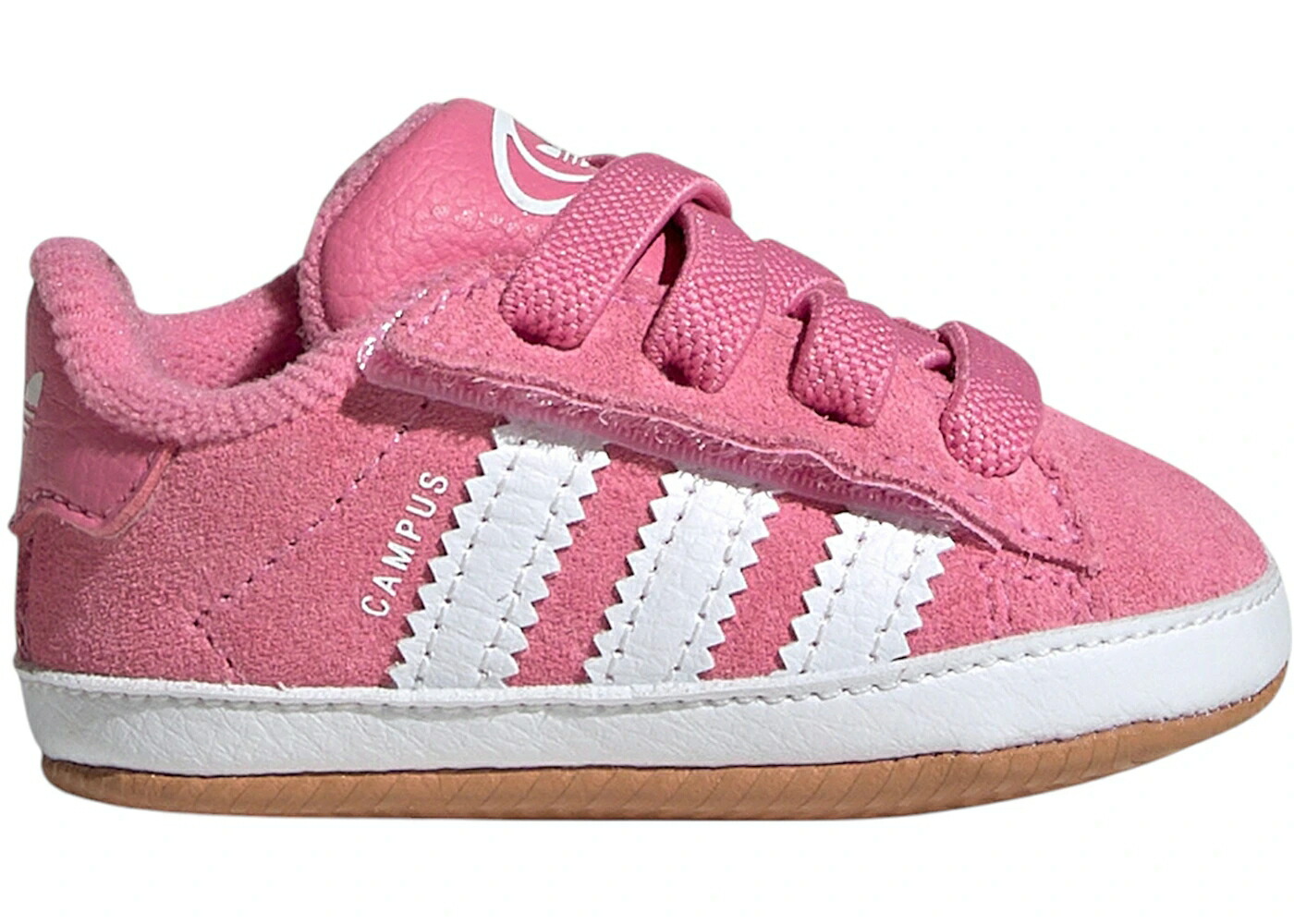 アディダス キャンパス ピンク 白色 ホワイト ジュニア キッズ ADIDAS CAMPUS CRIB CAMP BLISS PINK CLOUD WHITE GUM (CRIB) / BLISS PINK CLOUD WHITE GUM ベビー マタニティ スニーカー