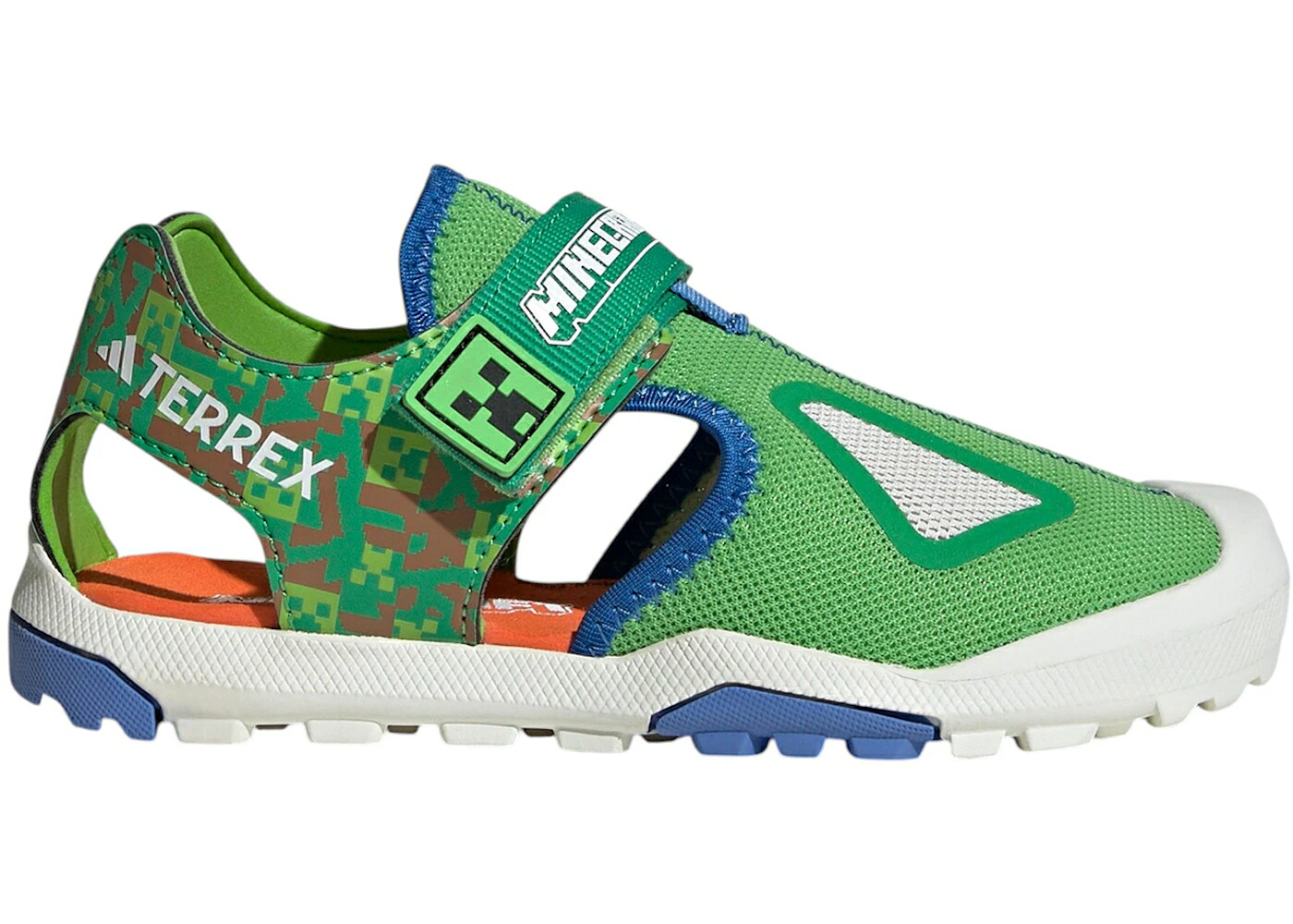アディダス サンダル ライム 青色 ブルー 橙 オレンジ 2.0 ジュニア キッズ ADIDAS TERREX CAPTAIN TOEY SANDALS MINECRAFT SEMI LUCID LIME RAY BLUE ORANGE (GS) / SEMI LUCID LIME RAY BLUE SEMI ベビー マタニティ スニ