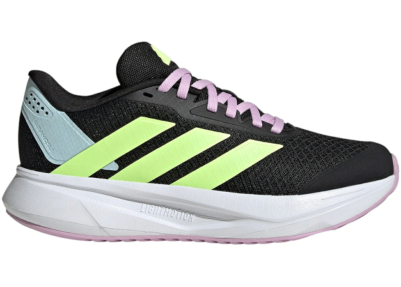 アディダス コア 黒色 ブラック 黄色 イエロー ジュニア キッズ ADIDAS DURAMO SL CORE BLACK HI-RES YELLOW BLISS LILAC (TD) / CORE BLACK HI RES YELLOW BLISS