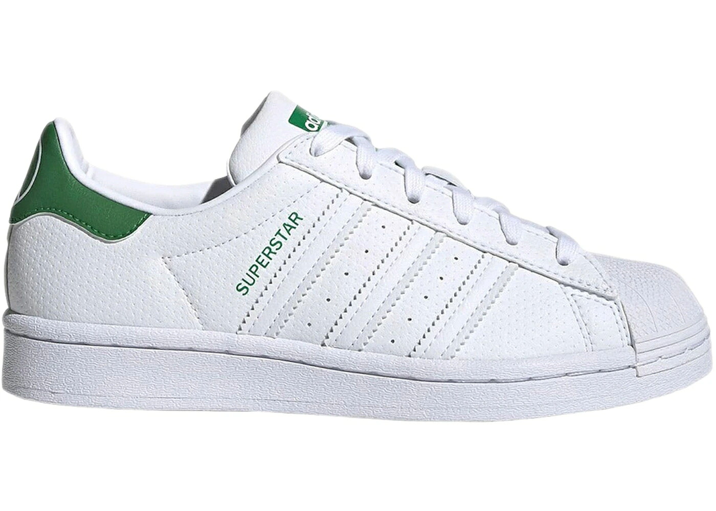 アディダス はやりっ子 白いこと 白いこと 緑 緑であること お坊っちゃん キッズ ADIDAS SUPERSTAR WHITE GREEN (GS) / CLOUD WHITE CLOUD WHITE GREEN もの言う花 マタニティ スニーカー