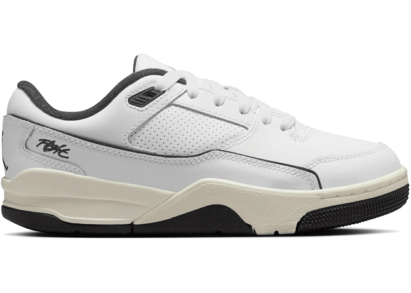 ナイキ ジョーダン フライト コート 白色 ホワイト 黒色 ブラック ジュニア キッズ JORDAN FLIGHT COURT WHITE SAIL BLACK (GS) / WHITE SAIL BLACK ベビー マタニティ スニーカー|スニケス