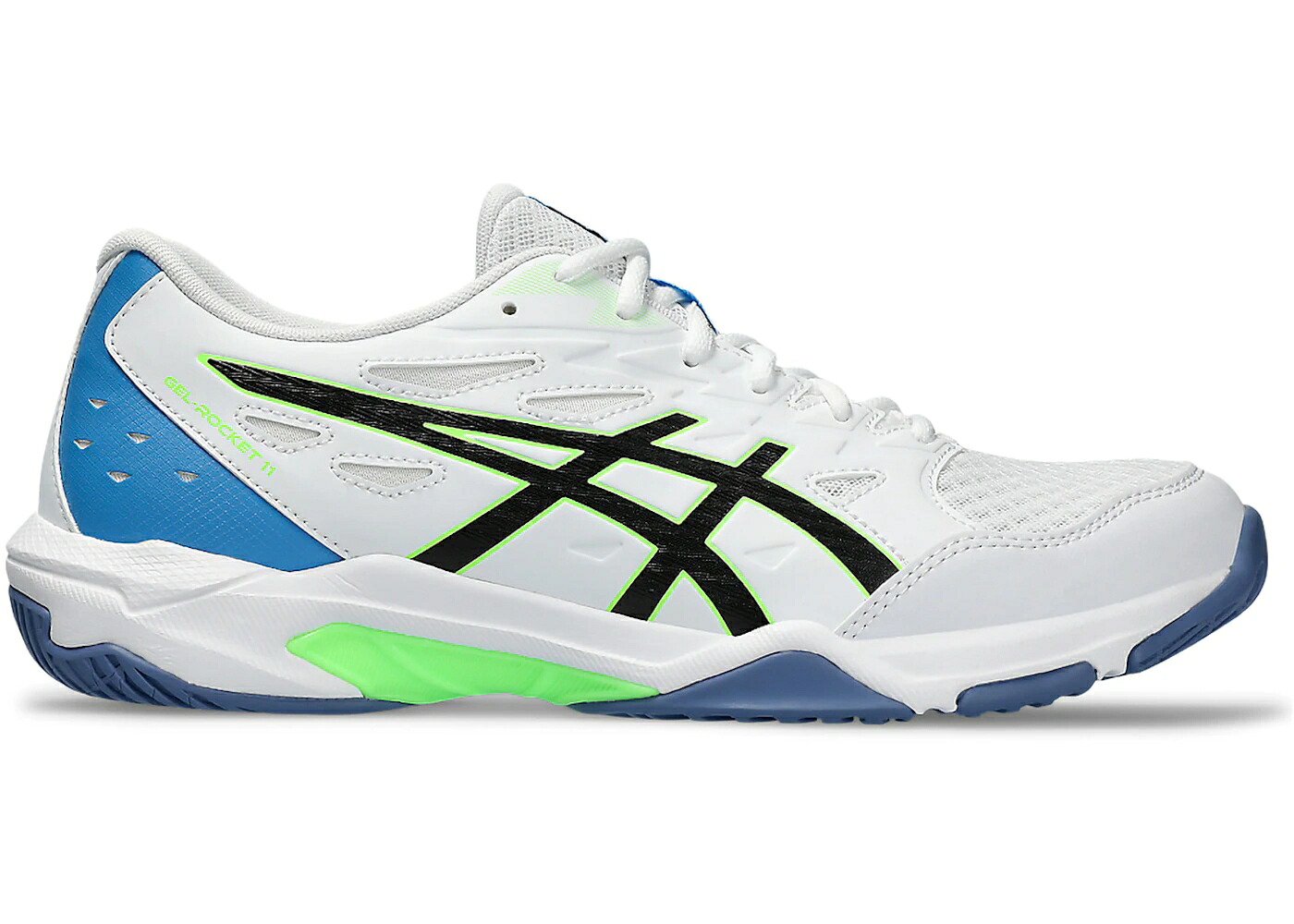 アシックス 白いこと 白いこと 菩提樹 張りさける スニーカー メンズ ASICS GEL-ROCKET 11 WHITE LIME BURST / WHITE LIME BURST