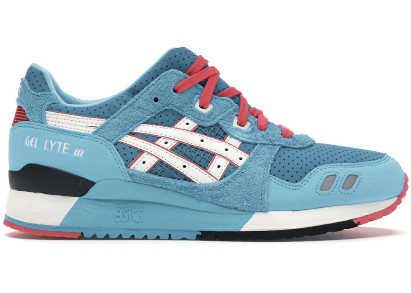 アシックス 先だつもの点火装置 ベイト 火竜 白いこと 白いこと スニーカー メンズ ASICS GEL-LYTE III BAIT TEAL DRAGON / TURQUOISE WHITE