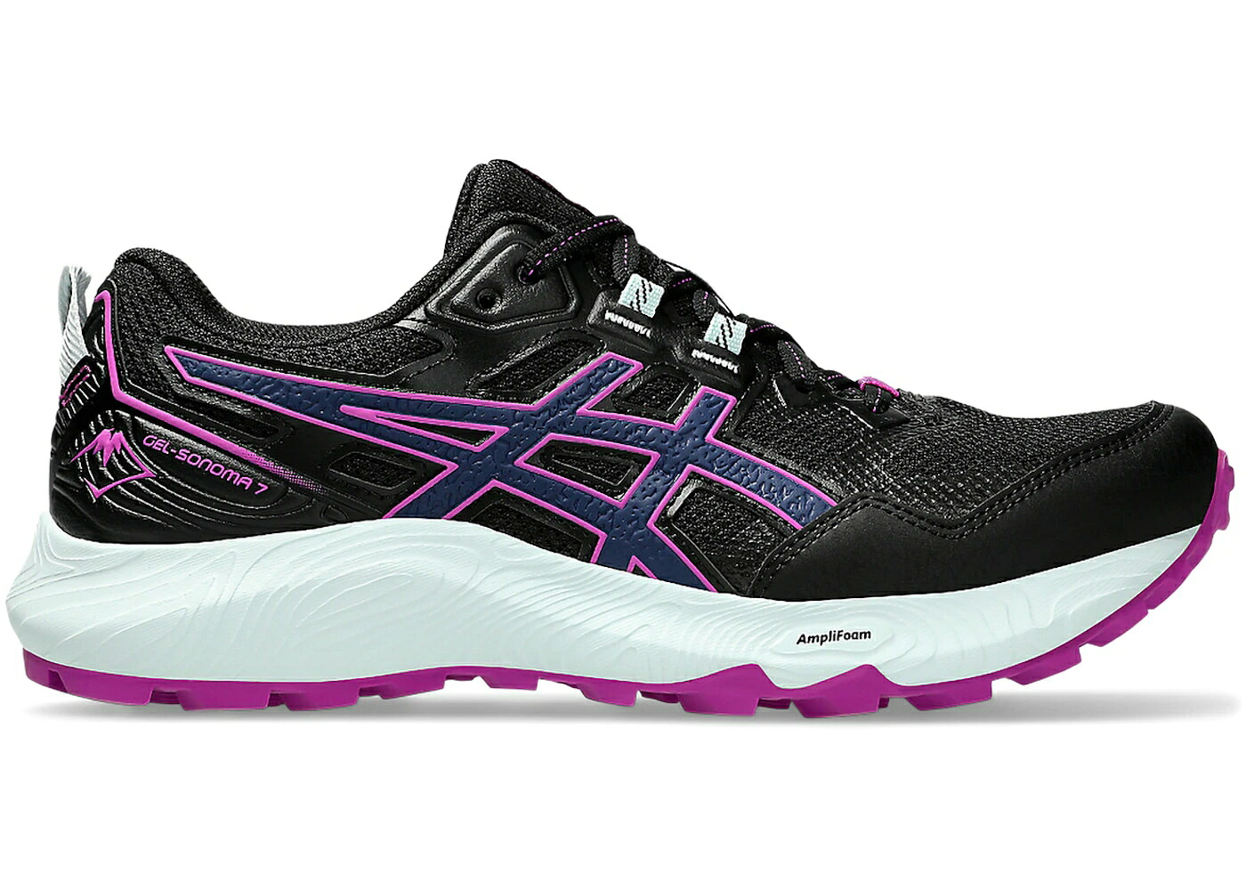 アシックス 黒色 ブラック 青色 ブルー WOMEN'S スニーカー レディース ASICS GEL-SONOMA 7 BLACK BLUE EXPANSE (WOMEN'S) / BLACK BLUE EXPANSE