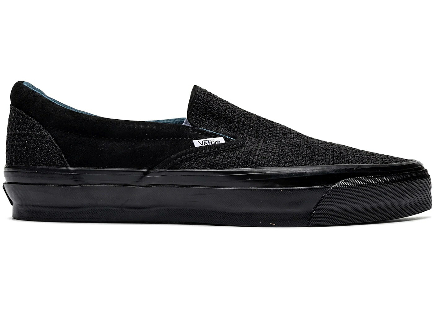 ヴァンズ バンズ プレミアム クラシック スリッポン 黒色 ブラック スニーカー メンズ VANS PREMIUM CLASSIC SLIP-ON 98 LX TWEED BLACK /