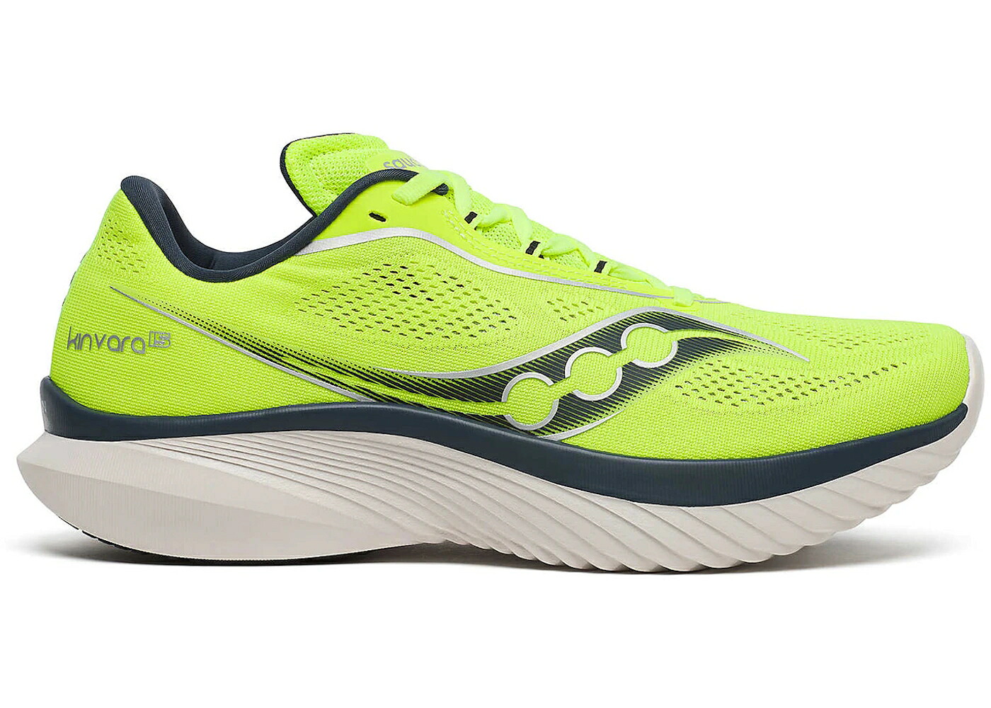 サッカニー 紺色 米国海軍 スニーカー メンズ SAUCONY KINVARA 15 CITRON NAVY / CITRON NAVY