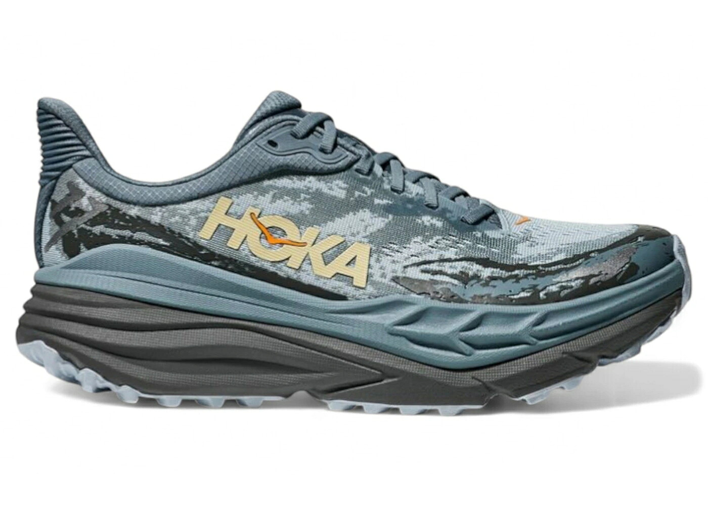 ホカオネオネ 黒いこと 黒いこと 薄墨色 薄墨色 スニーカー メンズ HOKA ONE ONE HOKA ONE STINSON 7 SLATE BLACK ASPHALT GREY / SLATE BL ASPHALT GREY