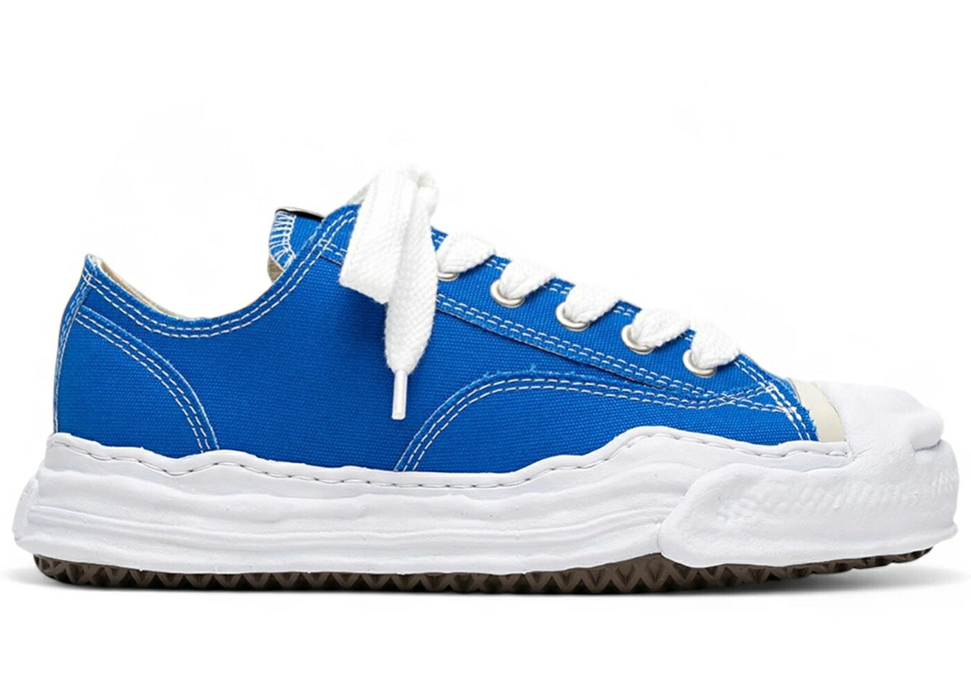 メゾン ミハラヤスヒロ 青色 ブルー スニーカー メンズ MAISON MIHARA YASUHIRO MAISON MIHARA YASUHIRO HANK OG SOLE CANVAS LOW CL BLUE / CL BLUE