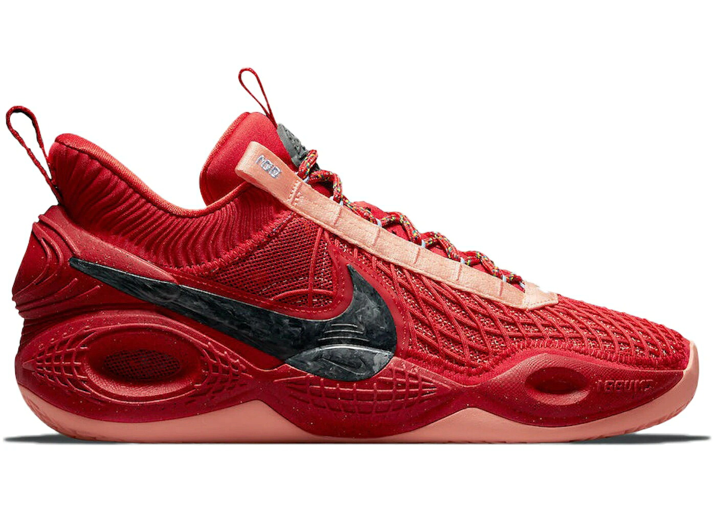 ナイキ 赤 レッド ピンク 黒色 ブラック スニーカー メンズ NIKE COSMIC UNITY TB UNIVERSITY RED / UNIVERSITY RED LIGHT PINK BLACK|スニケス