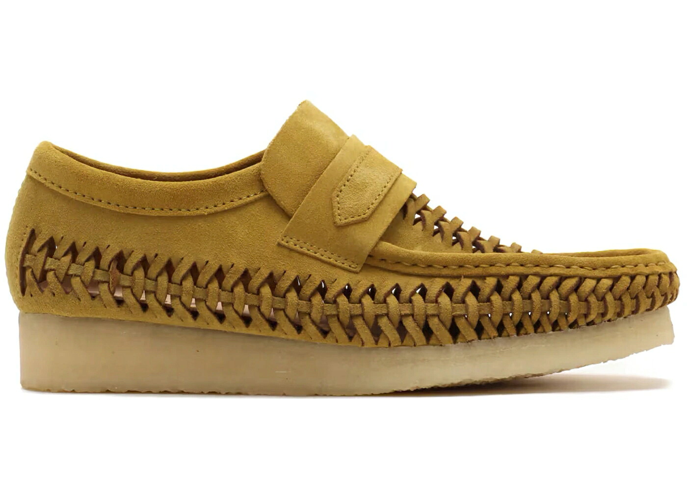 クラークス オリジナルス ローファー スニーカー オリーブ スエード スウェード スニーカー メンズ CLARKS ORIGINALS WALLABEE WEAVE LOAFER OLIVE SUEDE /