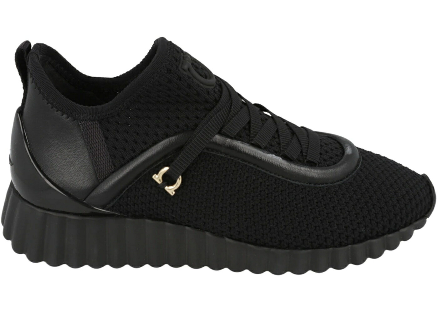 黒いこと 黒いこと WOMEN\u0027S スニーカー レディース FERRAGAMO GANCINI LOW-TOP BLACK (WOMEN\u0027S) /