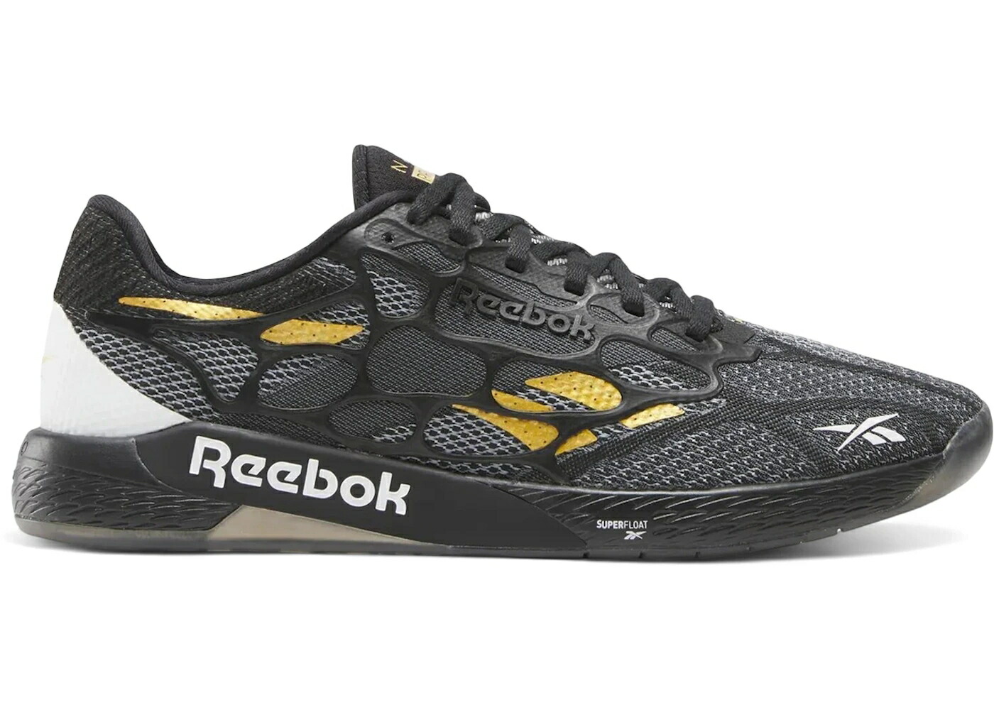 リーボック ナノ 労働者階級 黒いこと 黒いこと ゴールド 白いこと 白いこと スニーカー メンズ REEBOK NANO PRO BLACK GRIT GOLD / BLACK FOOTWEAR WHITE GRIT GOLD