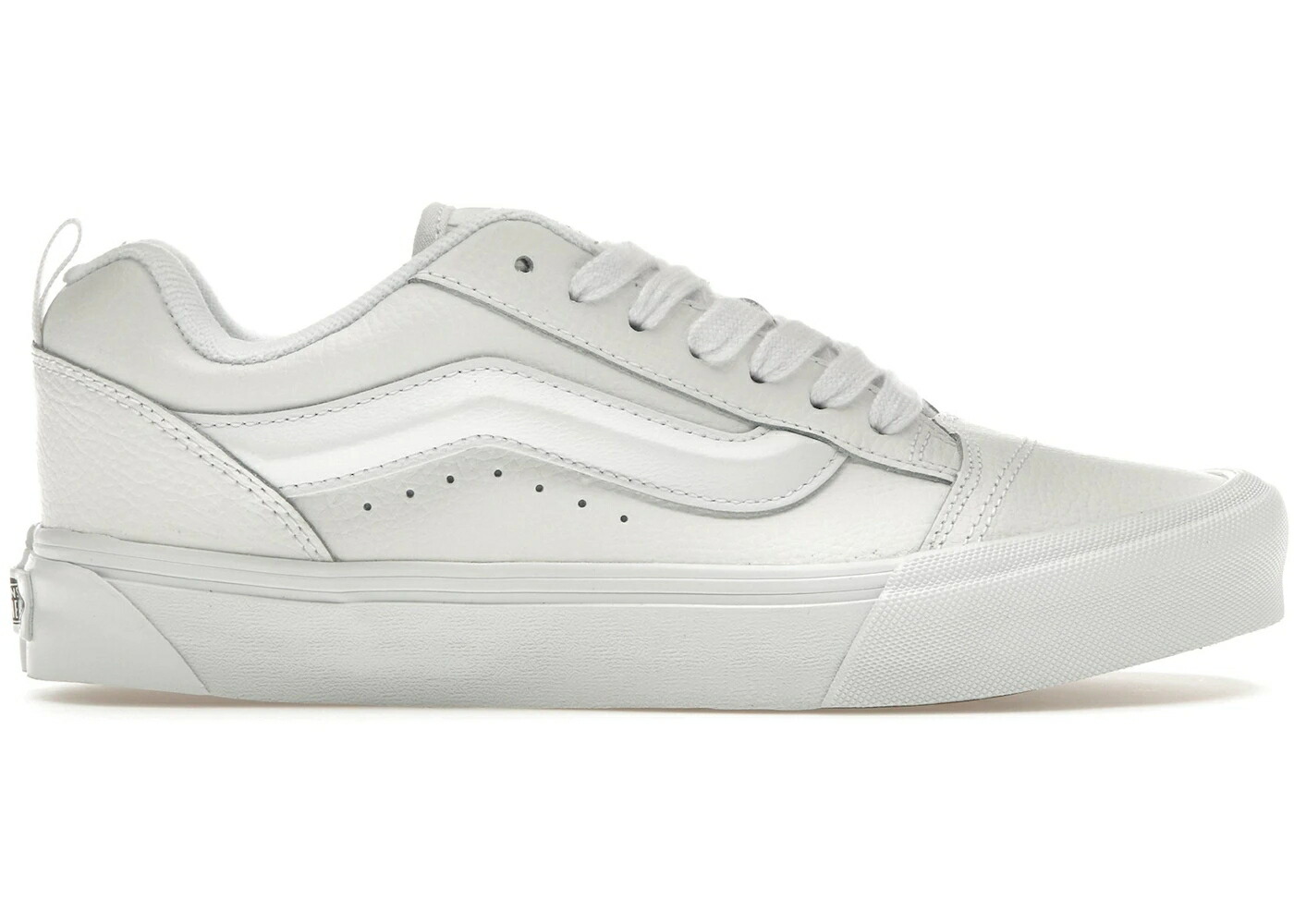 ヴァンズ バンズ 白色 ホワイト レザー スニーカー メンズ VANS KNU SKOOL TRUE WHITE LEATHER / TRUE WHITE