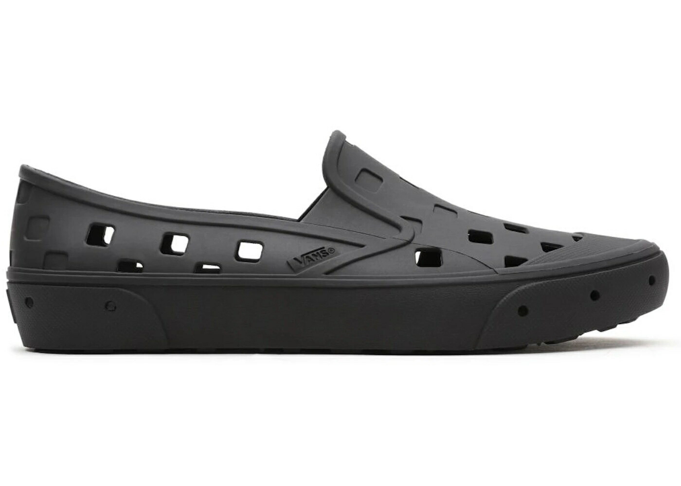ヴァンズ バンズ スリッポン 黒色 ブラック スニーカー メンズ VANS TREK SLIP-ON TRIPLE BLACK / BLACK BLACK