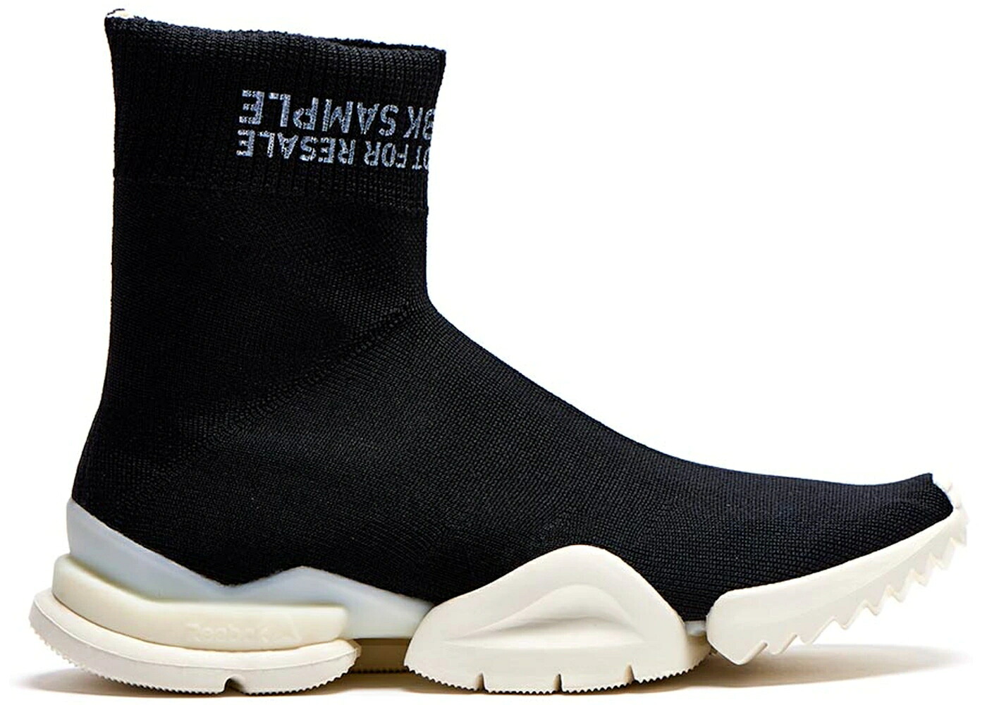 リーボック 黒色 ブラック RUN.R BARNEY'S スニーカー メンズ REEBOK SOCK BLACK / BLACK CHALK|スニケス